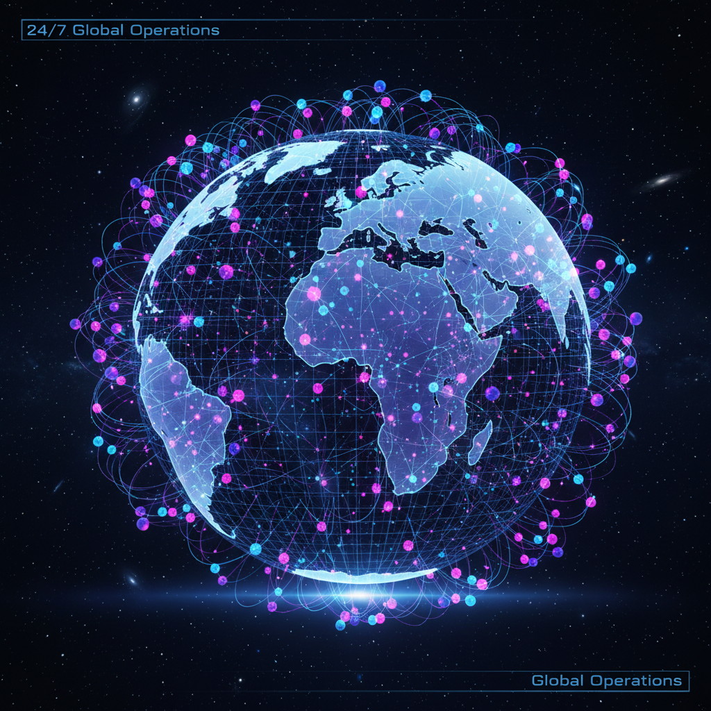 يعمل على مدار الساعة
